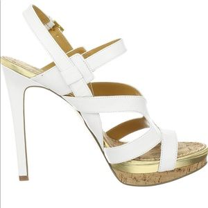 Nine West Breezin Platform Sandals.